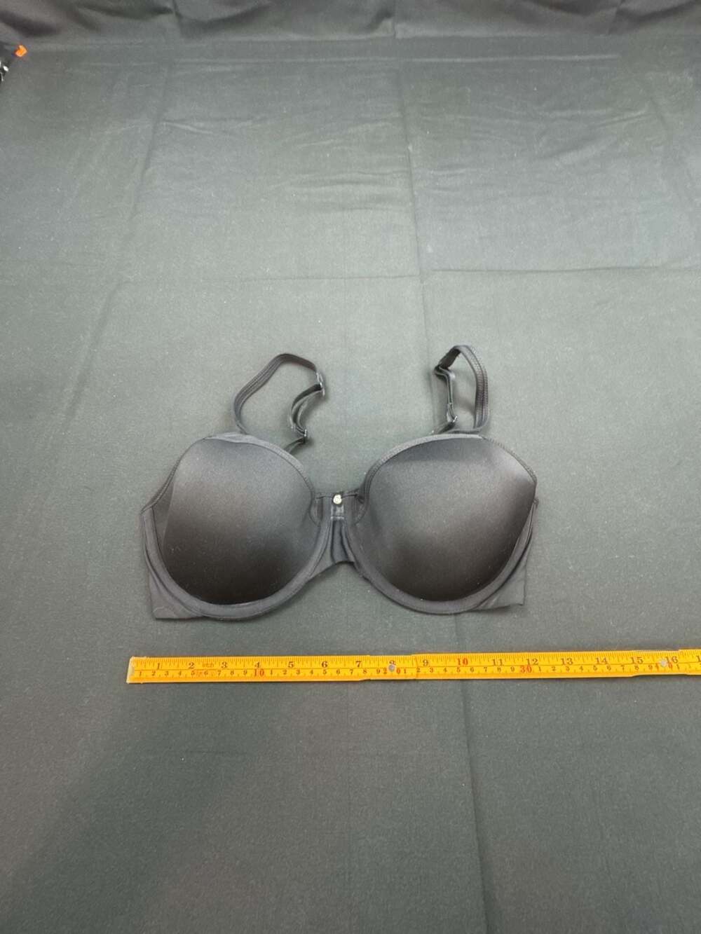 Bali One Smooth Ultra Light Illusion Neckline Underwire Bra 36C Black 3439